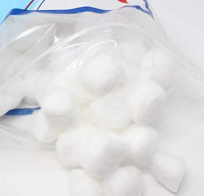 100% Cotton Medical Sterile Dressing Absorbent Disposable Cotton Gauze Ball for Hospital