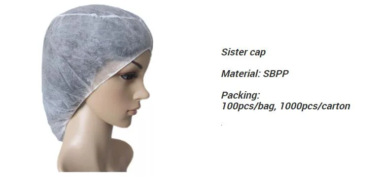 Snood Cap for Female Nonwoven Disposable Sister Cap for Worker