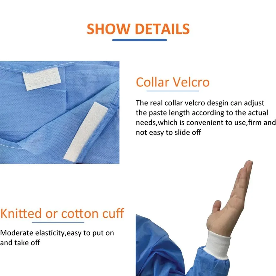 Hot! SMS Surgical Gown / Disposable Sterile Surgical Gowns and Drapes with Level 3