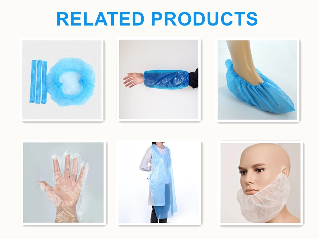 Medical Isolation Anti Slip Disposable Non Woven PE PP Shoe Cover Wholesale Long Boot Cover