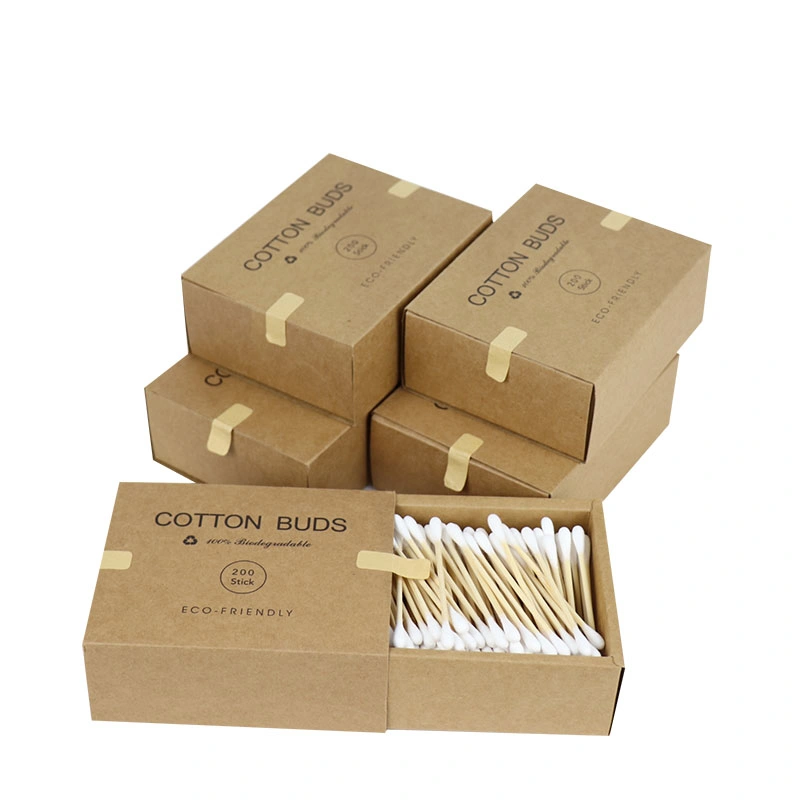 5 Boxes Personal Care Disposable Double Head Bamboo Cotton Buds