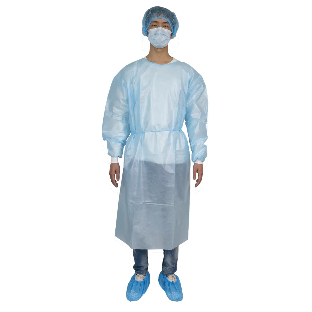 Nonwoven Disposable Apron, Medical Apron, Waterproof Apron with Long Sleeve