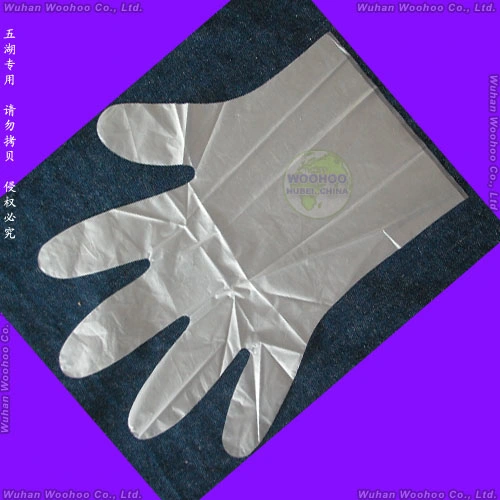 Plastic/Poly/CPE/HDPE/LDPE/PVC/Vinyl/Exam/Stretchable TPE Elastic/Clear/Surgical/Medical/Examination Disposable PE Glove for Food Processing Industry Service