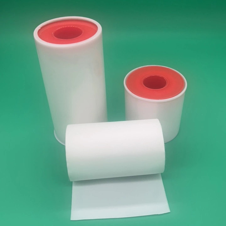 Medical Disposable Adhesive Skin Color White Color Silk Plaster Bandage Surgical Silk Tape for Wound