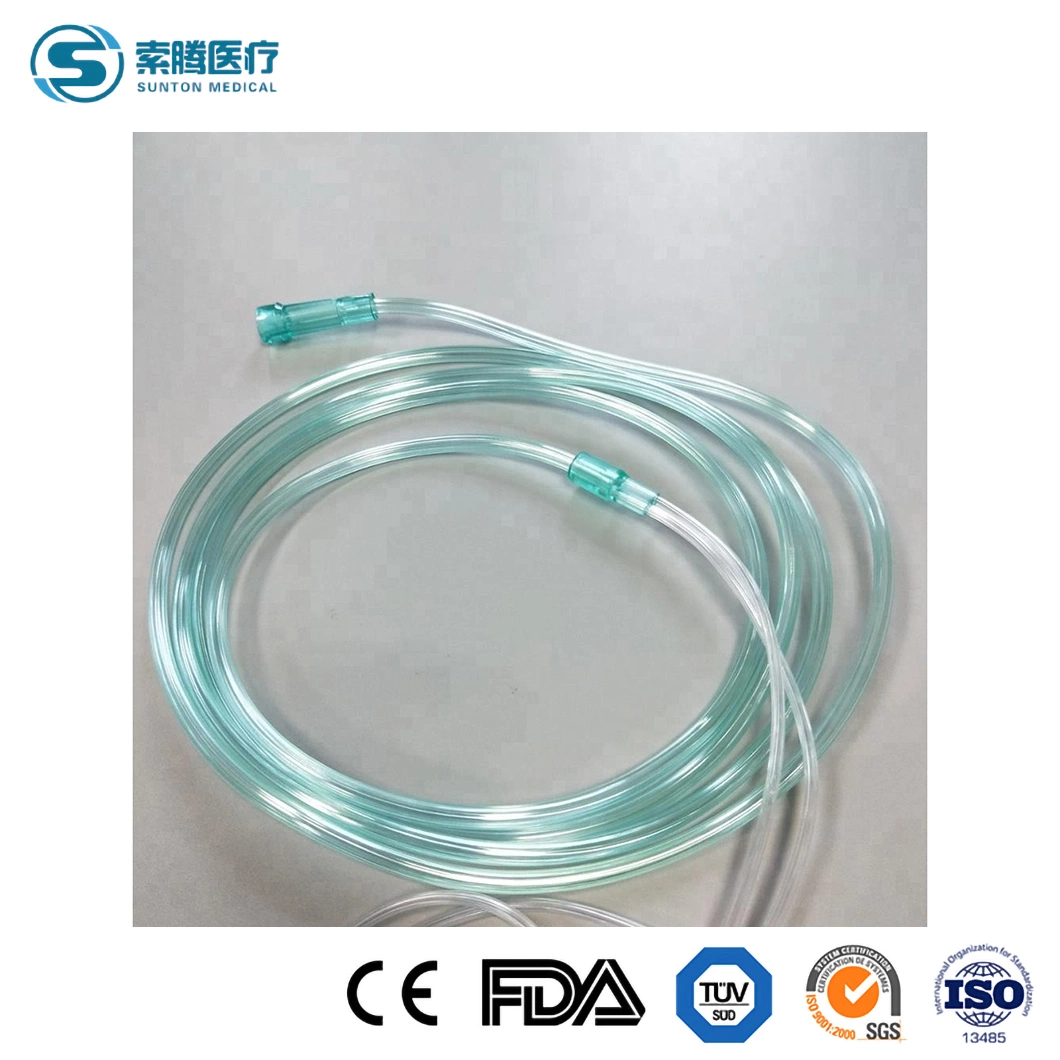 Sunton Oxygen Tank and Nasal Cannula China Cleaning Nasal Cannula Factory PVC Class I White Home High Flow Nasal Cannula Custom Nasal Cannula for Oxygen in Nose