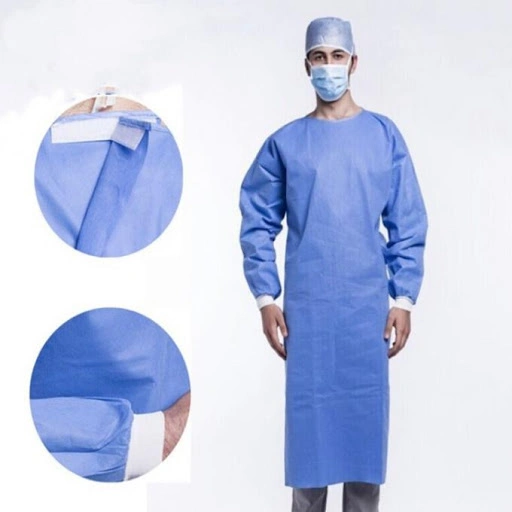 Sterile Non Woven Waterproof Surgical General Medical Gown PPE/Medical Equipment Supplies AAMI Level 3 Scrub Suit