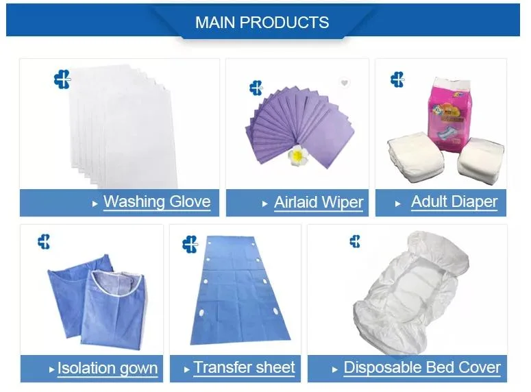 Medical Instrument Customized Diapers Free Sample Cotton Organic Contoured Wholesale Disposable Bed Underpads FDA/CE/ISO