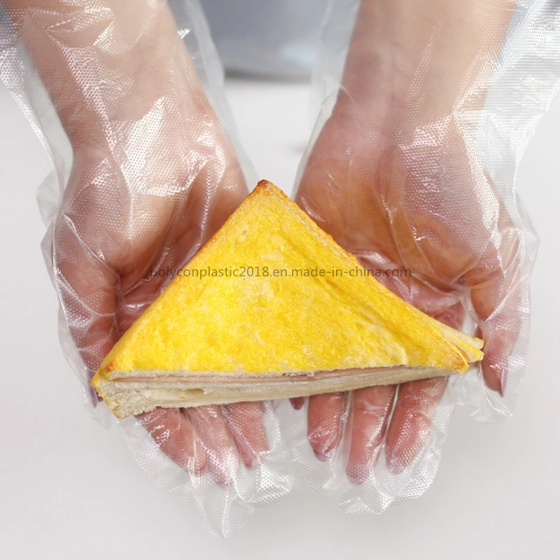 Hot Selling High Quality Wholesale Cleaning Plastic PE Disposable Embossing Gloves