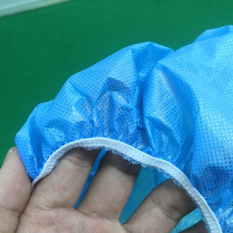 Factory Ready to Ship Blue Disposable Non Woven Shoe Cover Cleanroom