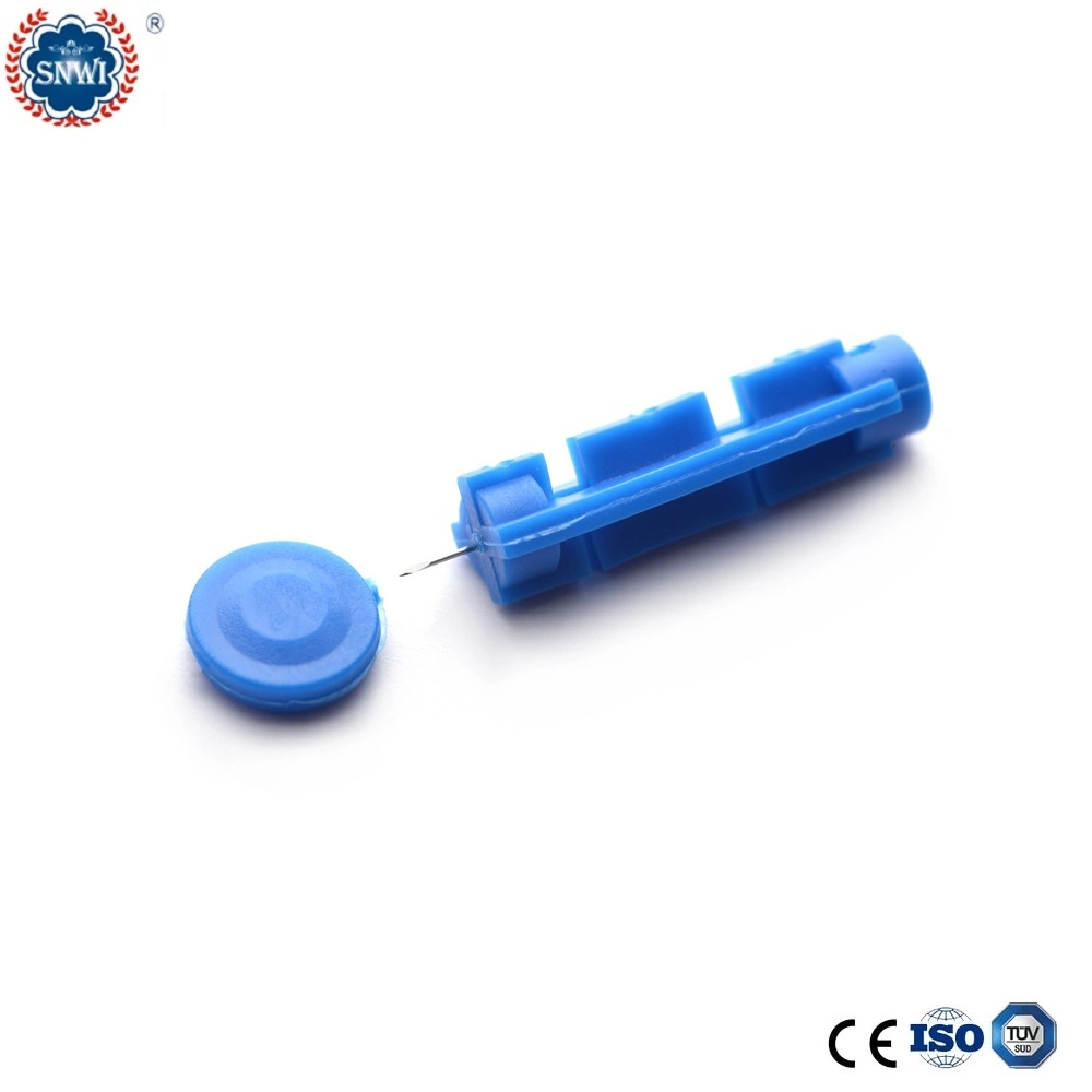 Disposable Multi-Color Plastic Stainless Steel Twist Top Type Finger Blood Lancet