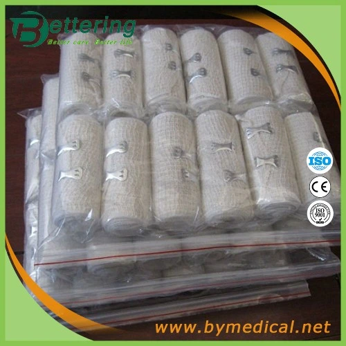 Natural Colour Cotton Spandex Medical Elastic Crepe Bandages