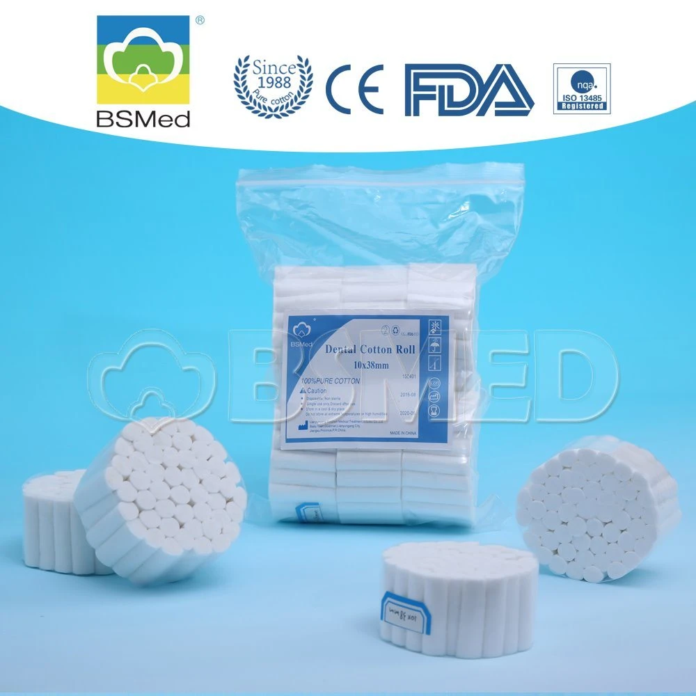 OEM Absorbent Medical Supply Disposable Products Dental Cotton Rolls