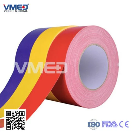 Ce ISO FDA Approval 100% Cotton Adhesive Zinc Oxide Plaster Tape Medical Bandage Tape OEM Factory Price Extremely Strong with Porous Medical Green Sprain Tape