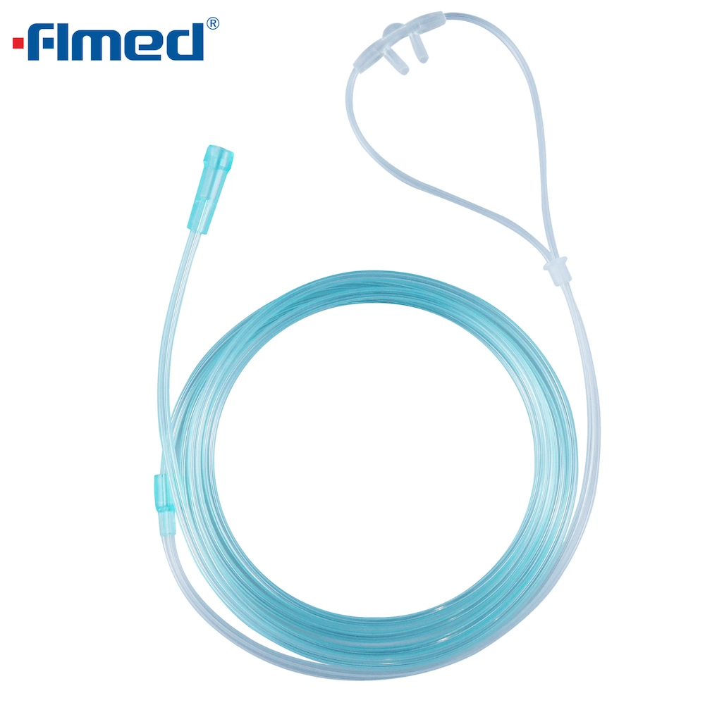 Medical Supply PVC Disposable Oxygen Nasal Tube with Soft Tips