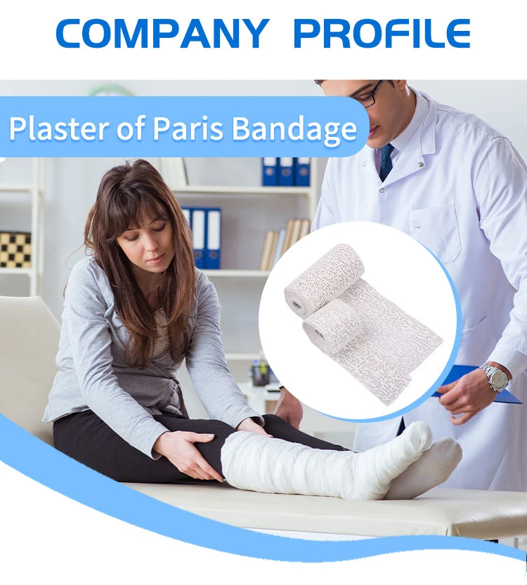 High-Quality CE ISO Approved Medical Plaster Gypsum Quick Drying Plaster of Paris Orthopedic Pop Bandage