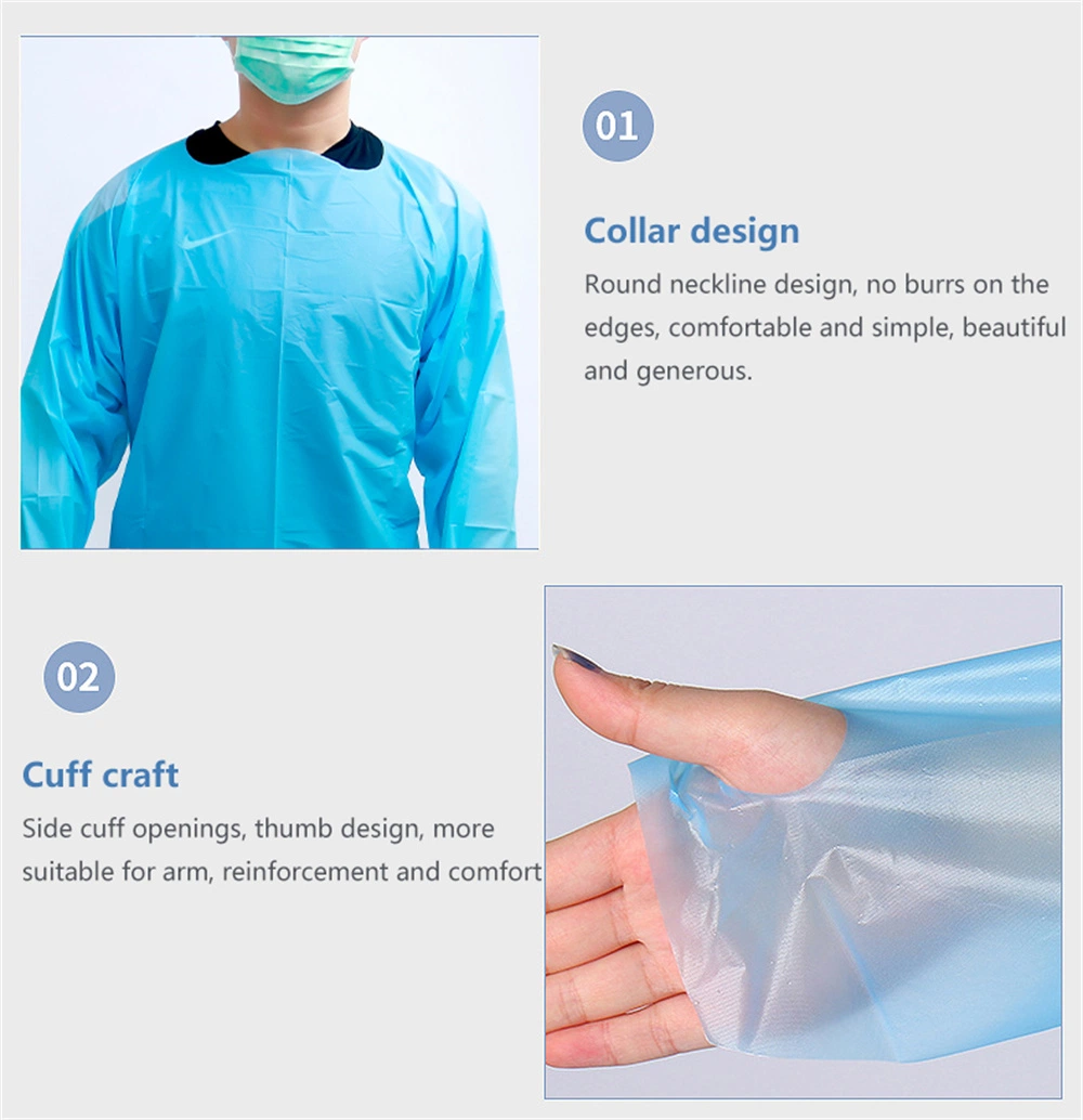 Disposable Plastic Apron HDPE CPE PE Aprons for Adult