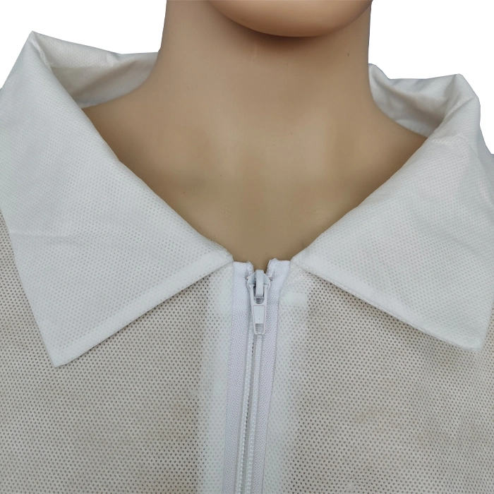 Custom Disposable Protective Nonwoven Lab Coat PP SMS Isolation Gown for Hospital Uniform Type Lab Coat