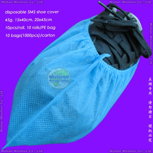 Protective Surgical/Medical/Waterproof/Clear Plastic/PE/Poly/HDPE/LDPE/CPE/Nonwoven Disposable PP Shoe Cover for Hospital/Lab/Food Processing Industry Service