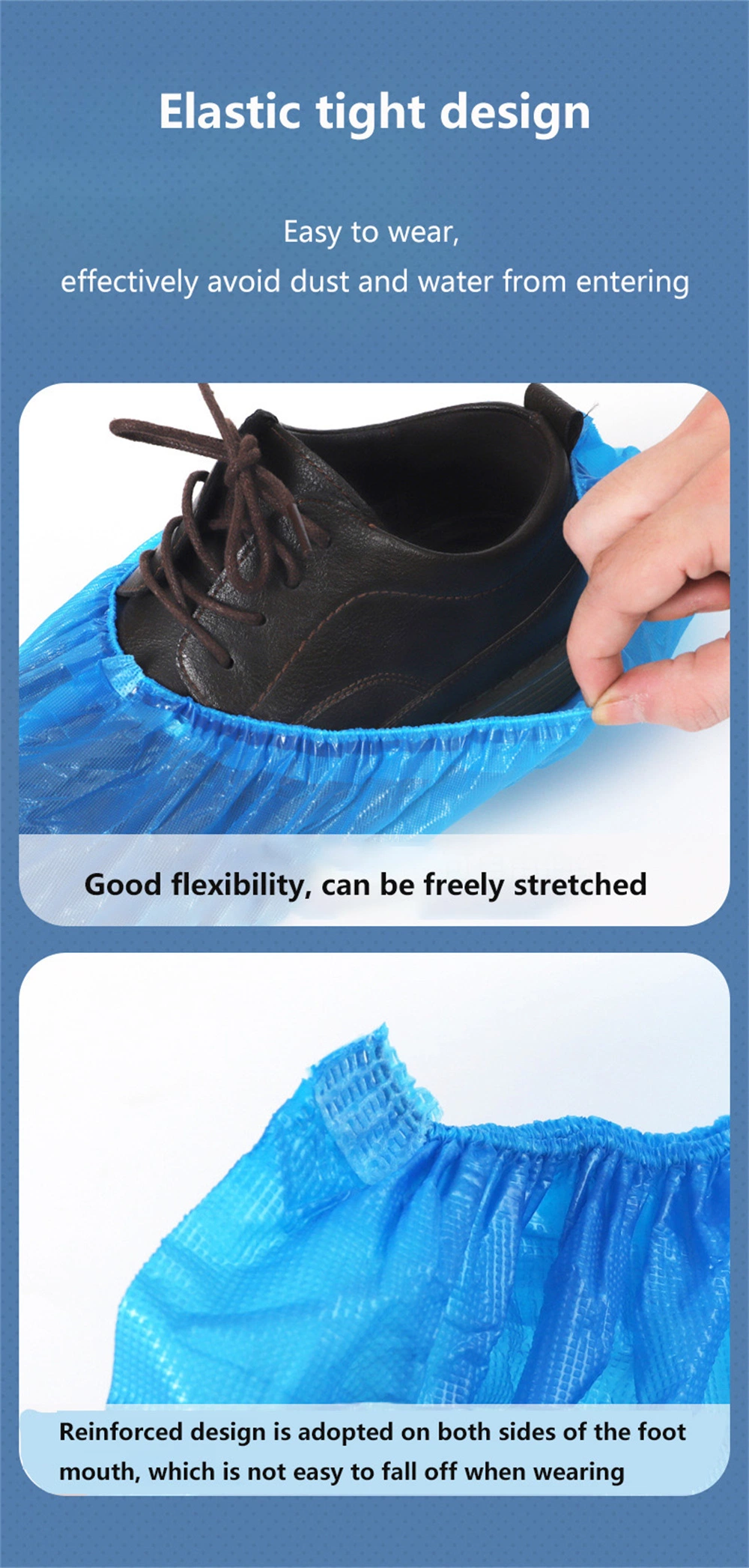 Protective Waterproof Clear PE/HDPE/LDPE/CPE/Non Woven Disposable PP Shoe Cover