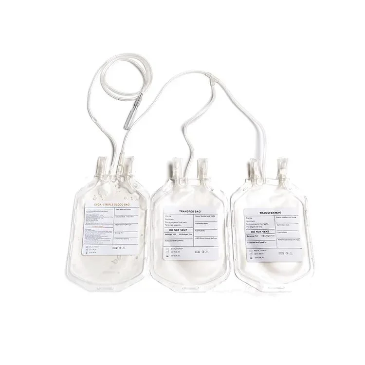 High Quality Hospital Supply Single Double Triple Blood Collection Bag