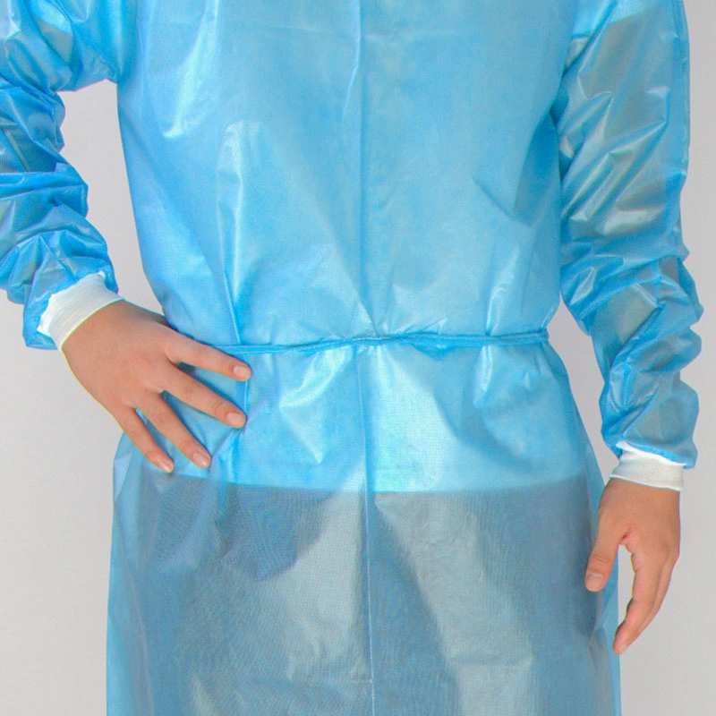 OEM Disposable Nonwoven Waterproof Sterile Reinforced Level 3 Chemotherapy Protective Surgical/Isolation Gown/Coveral for Hospital Use