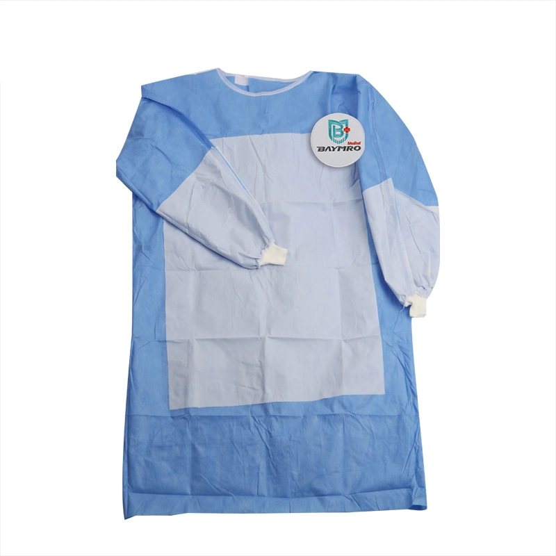 Disposable Medical Medical Blue Reversible Lab Coat Coveralls Surgical Gowns Isolation Gowns PPE Supplier