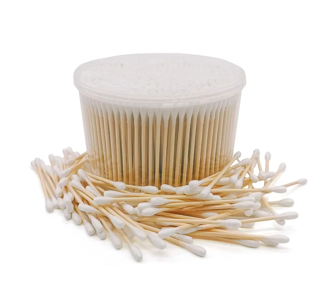 Bamboo Cotton Swabs Biodegradable Wooden Cotton Buds
