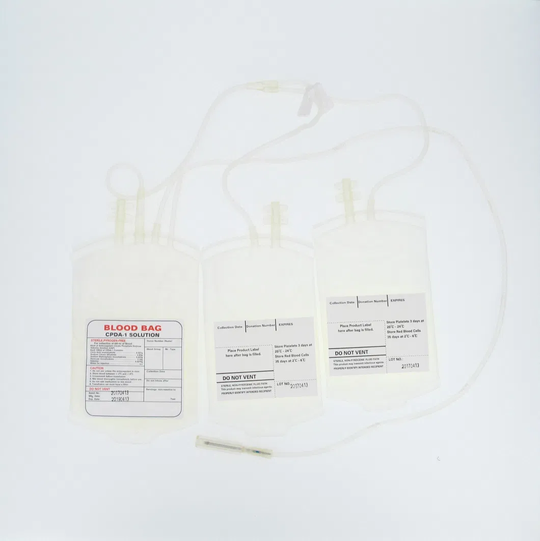 Disposable Triple Blood Collection Bag CE&ISO Approved