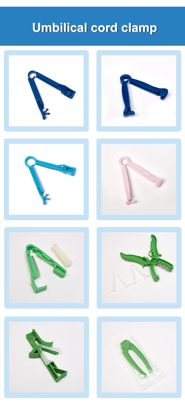 Disposable Medical Sterile Umbilical Cord Clamp Cutter