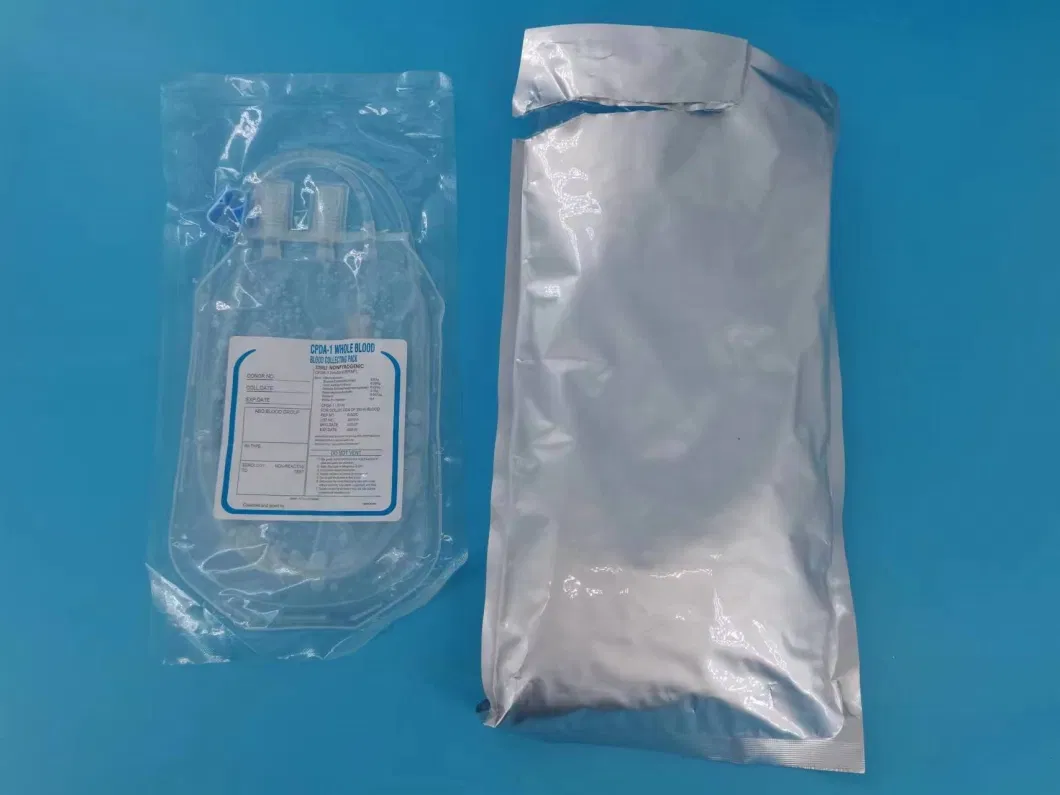 Disposable Medical Blood Bag/ Blood Collection Bag Single Double Triple Quadrable