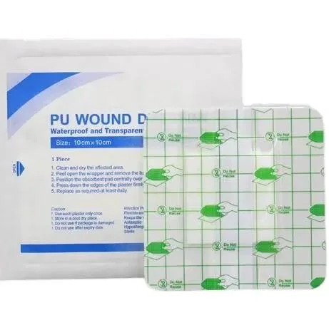 Medical Transparent Waterproof PU Dressing Sterile Adhesive Wound Dressing