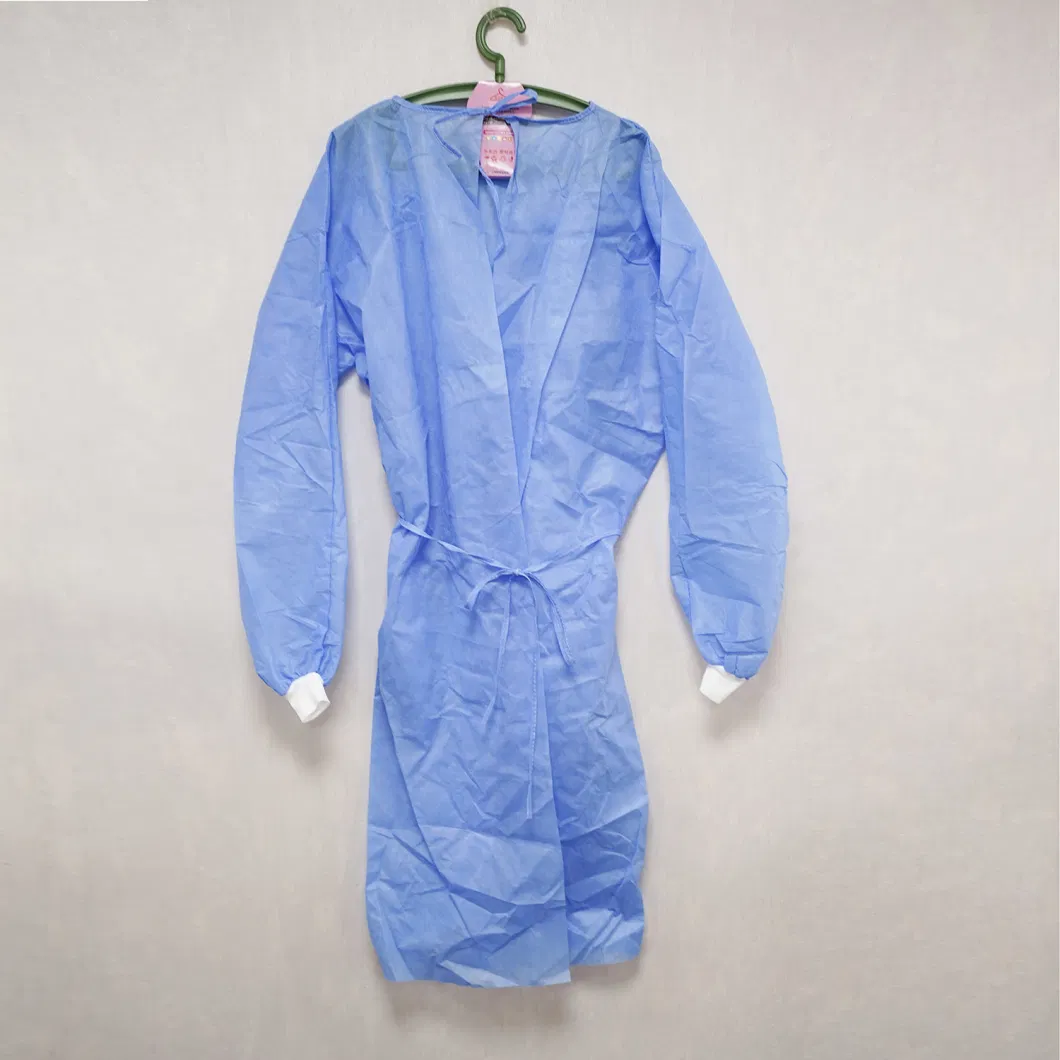 Disposable SMS Non-Woven Hospital Gown/Surgical Gown