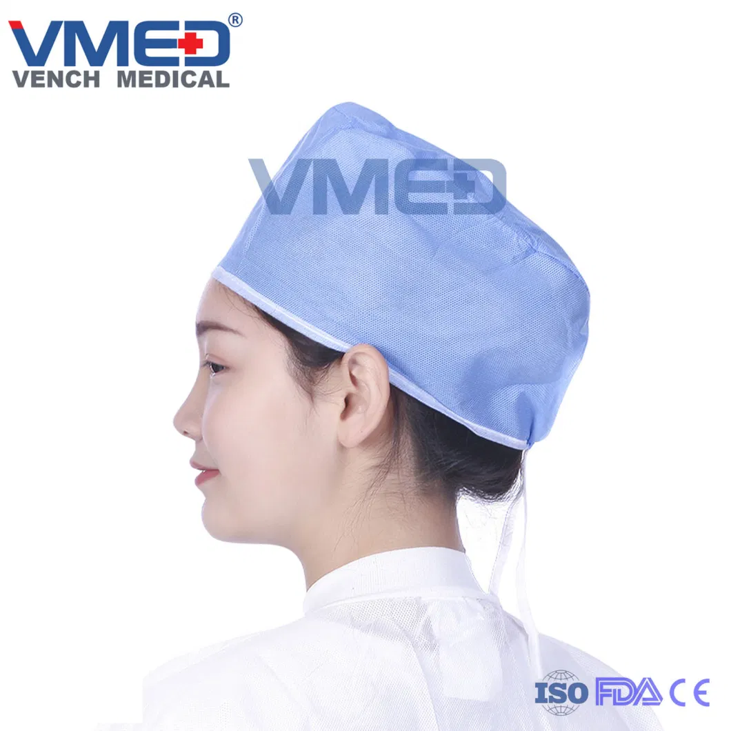 Disposable/Lab/Dental/Hospital/Surgical/Medical/Restaurant Use/Kitchen/Non-Woven/Peaked Cap for Women