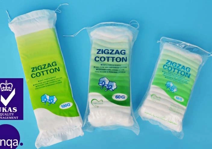 100% Natural Quality Cotton Degreasing Natural White Medical Zigzag Cotton