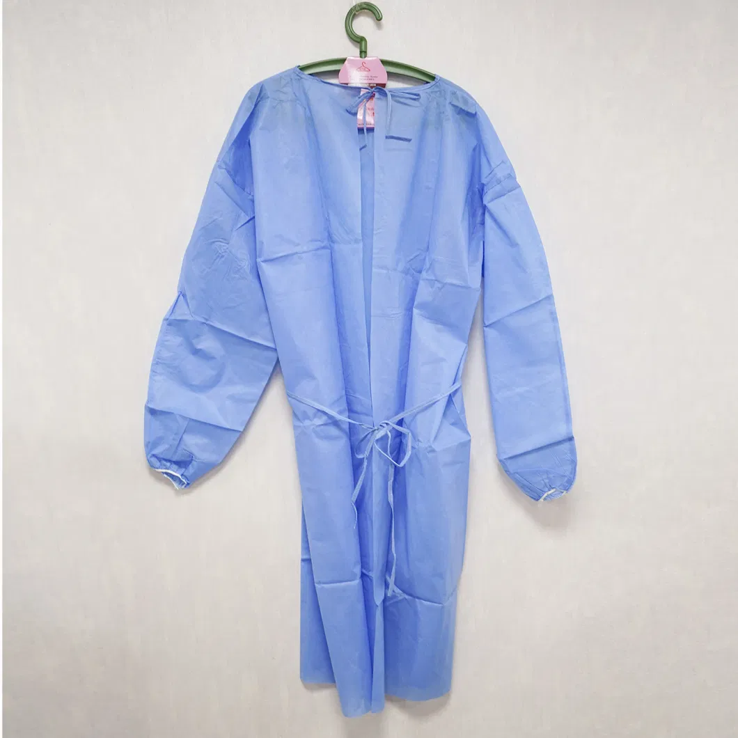 Disposable SMS Non-Woven Hospital Gown/Surgical Gown