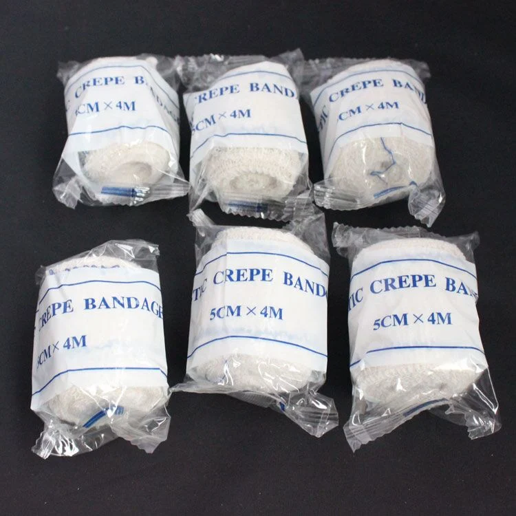 Factory Price Medical Cotton Elastic Crepe Bandage with ISO