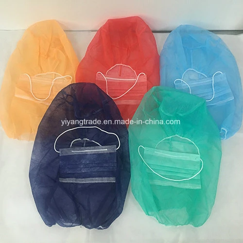 Disposable Nonwoven PP Astronaut Cap with Face Mask