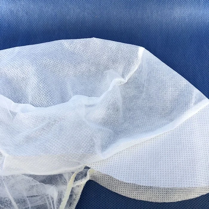 ISO13485 ISO9001 Disposable White PP Nonwoven Airy Cap Peaked Caps SBPP Bouffant Cap Hood Head Cover Caps Working Cap