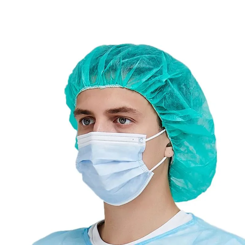 Wholesale Disposable Nonwoven Medical Doctor Surgeon Cap with Ties