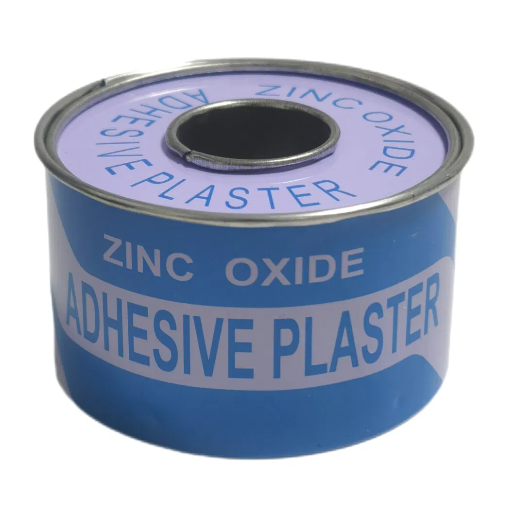 Zinc Oxide Adhesive Plaster with Steel Cover/ Tinplate