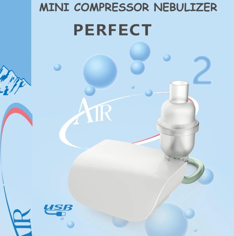 Mini Portable DC Compressor Nebulizer Machine with Adjustable Nubulizer Cup Manufacturer