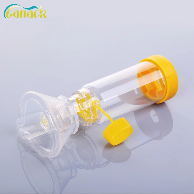 Medical Reusable Inhaler Spacer with Soft Silicone Mask