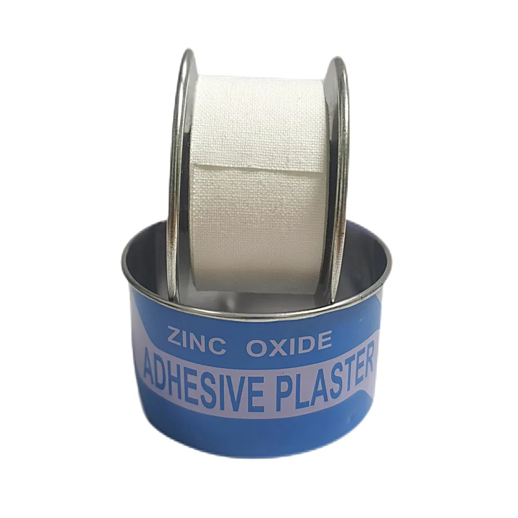 Zinc Oxide Adhesive Plaster with Steel Cover/ Tinplate