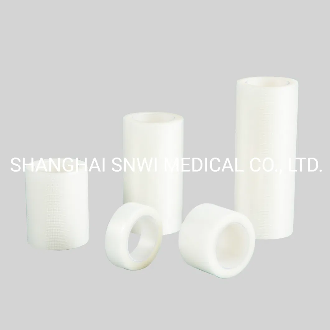 CE ISO Disposable Surgical Adhesive Transpore Plastic Tape Waterproof Medical PE Tape with or Without Cutter