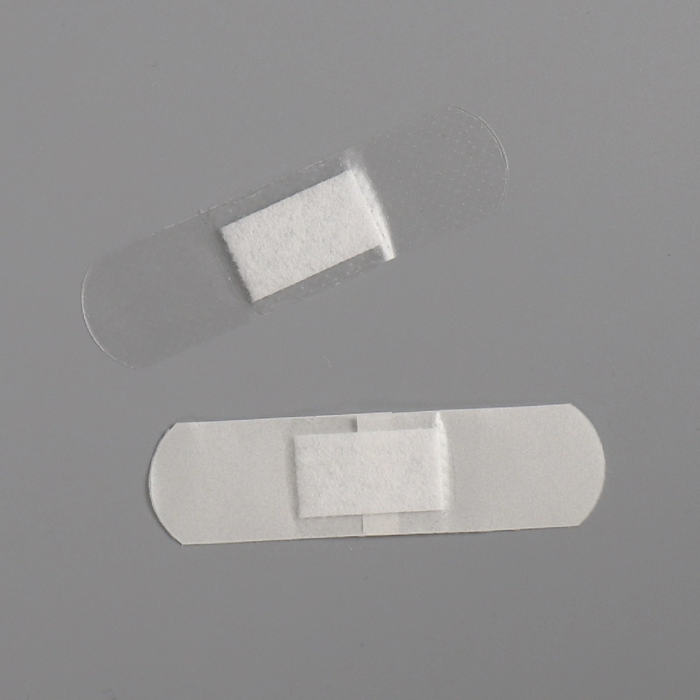 72*19mm Clear Color Breathable Waterproof Plastic PE Wound Dressing First Aid Plaster