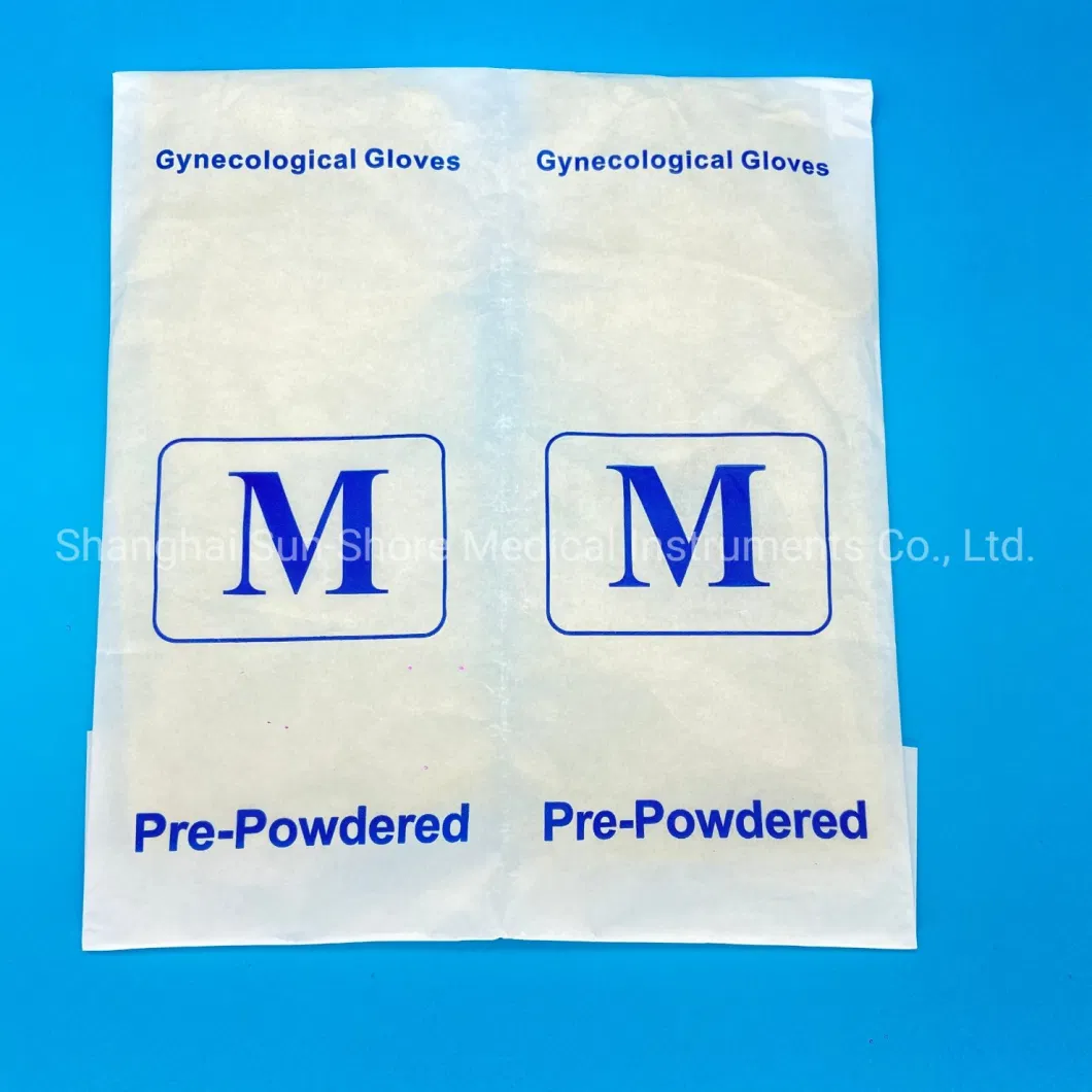 Medical Powdered Latex Gynecological Glove CE/ISO