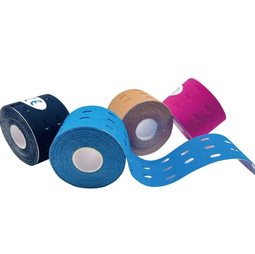 TPS Hot Sale Kinesiology Sport Tape Muscle Pain Care Die-Cut Elastic Kinesiotape K-Tape