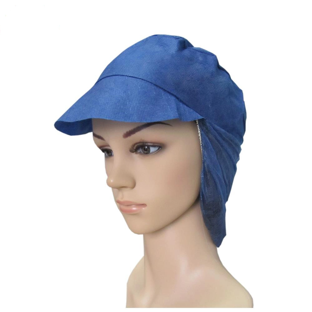 Disposable Nonwoven Worker Peaked Cap, PP Worker Caps