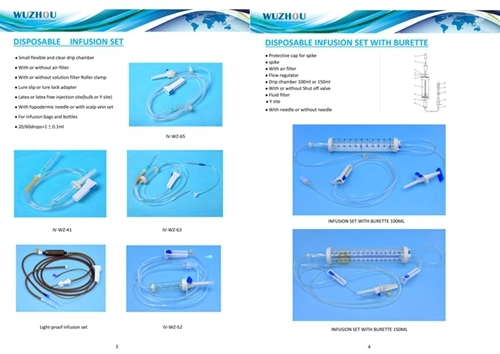 Burette Infusion Set China IV Infusion Set Supplier Medical Consumable Disposable Titration Infusion Set Infusion Giving Set IV Infusion Set