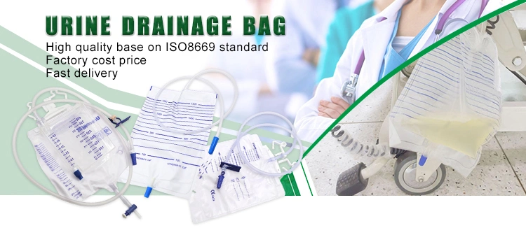 CE Cetificated Cheaper Price 2000ml Adult and Pediatric China Medical Sterile Disposable Urine Drainage Bags Urine Collection Bags Leg Urine Bags